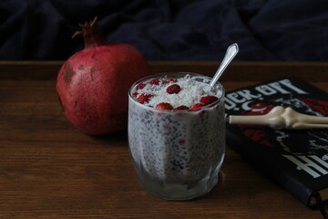 Raw vegan chia dessert