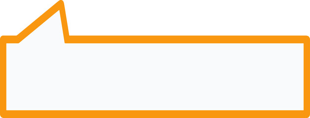 Obraz premium Illustration of dialogue frame in orange frame