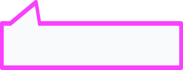 Illustration of dialogue frame in pink frame