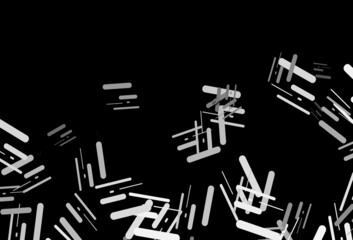 Dark silver, gray vector template with repeated sticks.