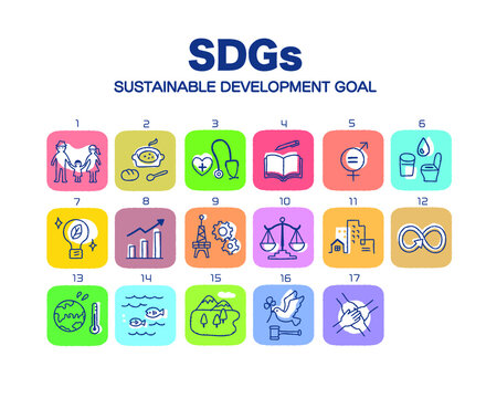 SDGs 　17の目標アイコンセット