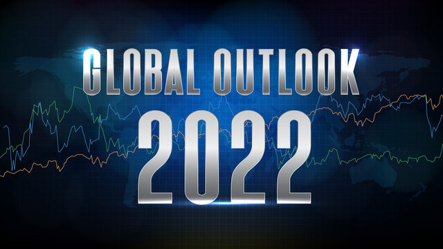 abstract background of futuristic technology Global Outlook 2022