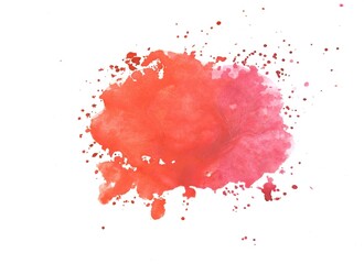 watercolor paint stains on white background