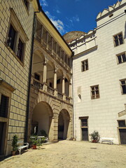 courtyard of the castle