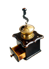 wooden coffee or spices grinder