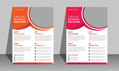 Corporate Business flyer template for business poster layout, vector design.