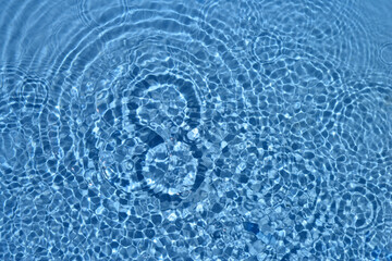 Water background of ripples in the pool