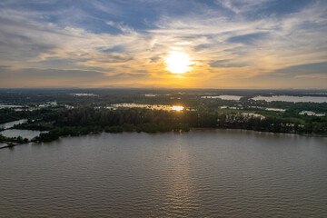 Obraz premium High angle shot taken by drone.