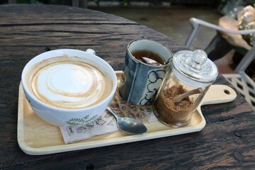 cup of coffee with sugar