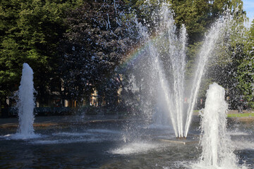 Naklejka premium Oslo - Springbrunnen / Oslo - Fountain