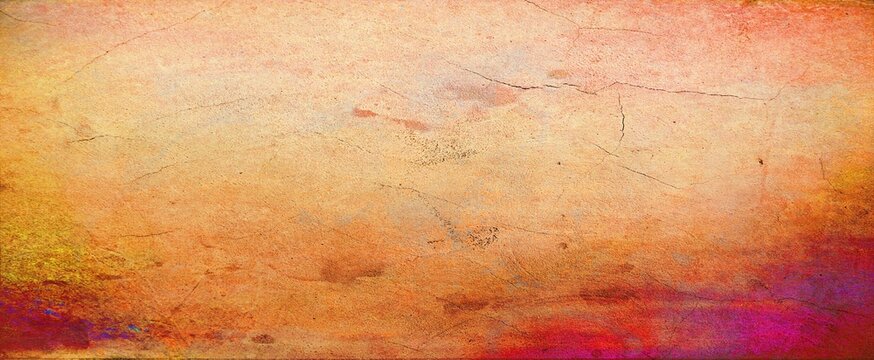 Grunge texture of a dilapidated wall in a red tone
