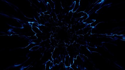 Blue Electrical Shock Wave Effect