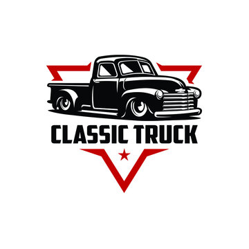 Classic Vintage Truck Restoration Ready Made Logo. Best For Restoration Car Related Business Or Enthusiast