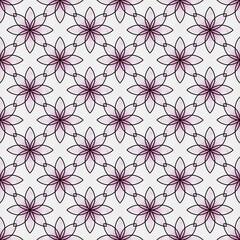 Watercolor pink gold luxury flower seamless repeat pattern. 