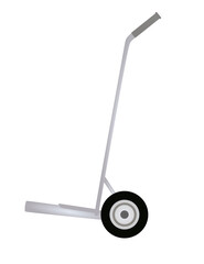 Hand trolley for warehouse. vector