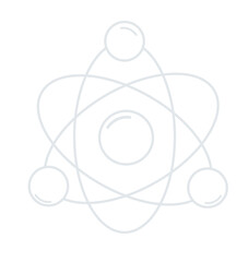 Atom structure icon. vector illustration