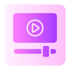 video player gradient icon