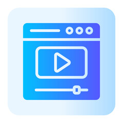 video player gradient icon