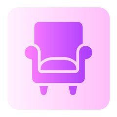 armchair gradient icon