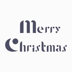 Merry Christmas text design. for Brochure design template, card, banner. Vector illustration.