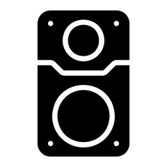 sound system glyph icon