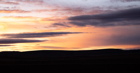 Golden hour in the mountains