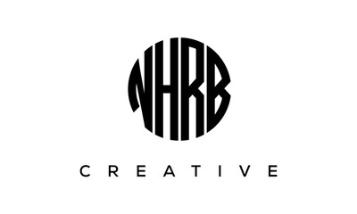 Shield letters NHRB creative logo