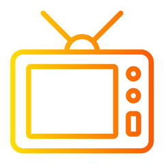 television gradient icon