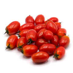 Fresh red Tomato on white background. spot focus