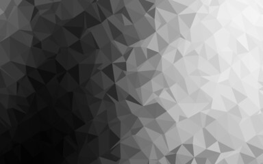 Dark Silver, Gray vector triangle mosaic template.