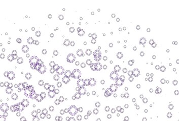 Light Purple vector pattern with spheres.