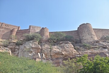 Fototapeta na wymiar mehrangarh fort jodhpur rajasthan india 