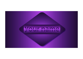 Grafika przedstawiająca baner wykonany w odcieniach fioletu, mogący być bazą do wykonania logo. - obrazy, fototapety, plakaty