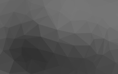 Light Silver, Gray vector shining triangular background.