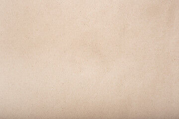 Abstract clean brown craft background. Old paper. Top view, flat lay.