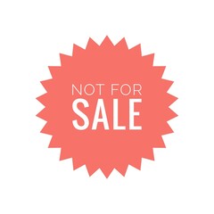 ''Not for sale'' Quote Illustration