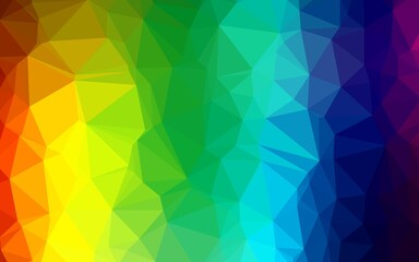 Light Multicolor, Rainbow vector low poly layout.