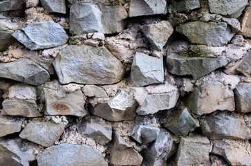 Texture of a stone wall. Old castle stone wall texture background. for background or texture.