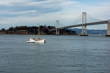 Oakland Bay Bridge, San Francisco. CA, USA. 