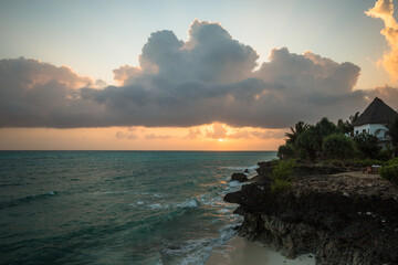 Obraz premium sunset over the sea