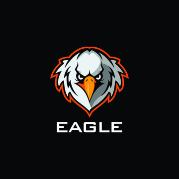 head eagle logo designs concept