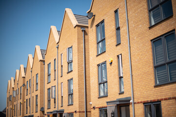 Modern new build homes.