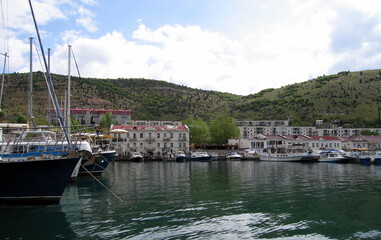Fototapeta premium boats in the harbor