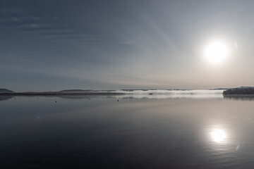 Obraz premium Sunrise over loch lomond, scotland