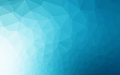 Fototapeta premium Light BLUE vector shining triangular template.