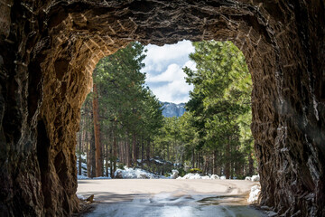 CC Gideon Tunnel in Black Hills National Forest, South Dakota