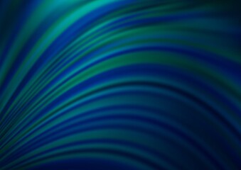 Dark BLUE vector blurred shine abstract background.