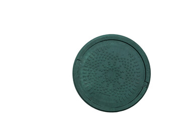 green plastic septic tank manhole
