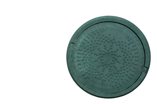 green plastic septic tank manhole