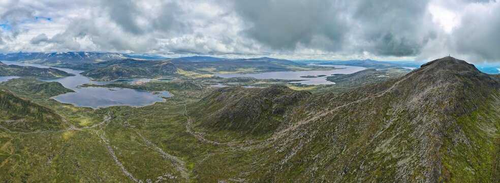 Amazing views from Bitihorn mountain in Norway